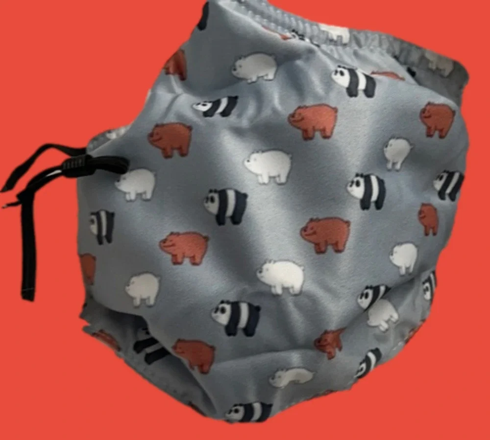 New cute bear face mask